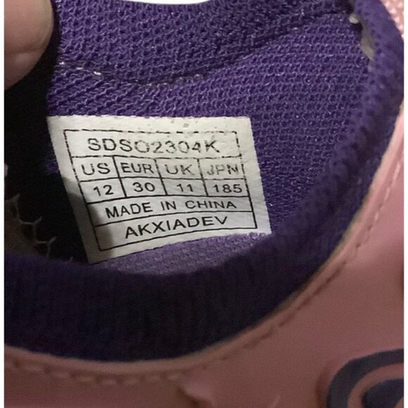 Dream Pairs Pink & Purple Kids Soccer Cleats Size 12 Lightweight Lace Up - Picture 5 of 5